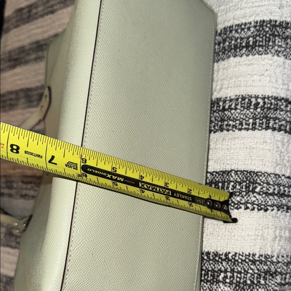 Coach City Tote Bag Sage green crossgrain leather interior pockets - Picture 15 of 15